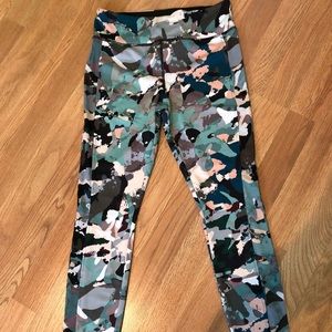 Colorful army print leggings